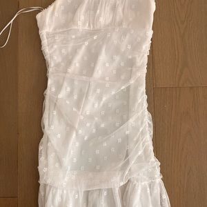 white mini dress